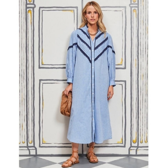 jolene chambray midi dress Tuckernuck | Dresses | Tuckernuck Pomander Place Jolene Chambray Midi Dress  Blue